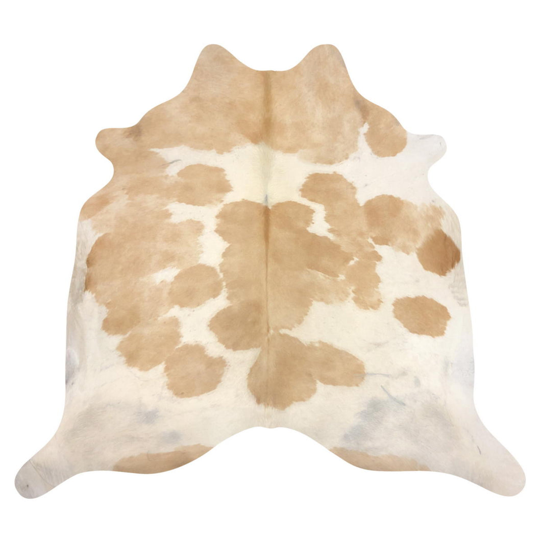 Natural Brazilian Caramel & Ivory Cowhide | Medium