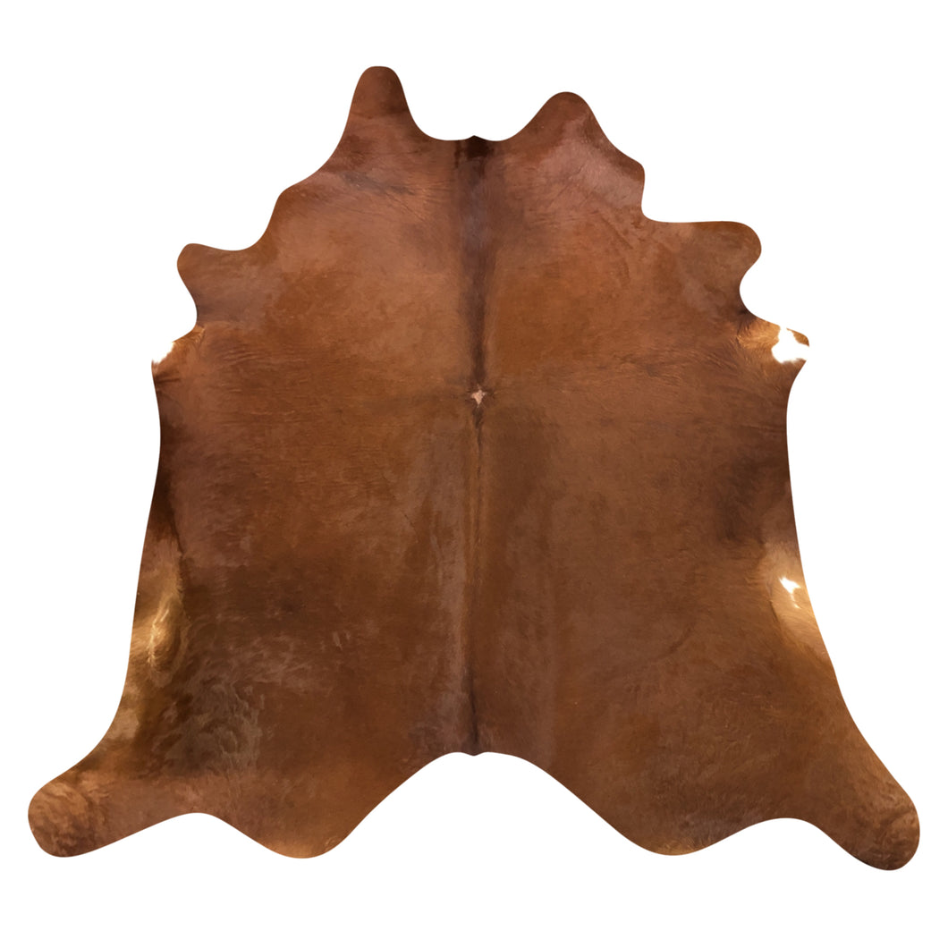 Natural Brazilian Brown Cowhide | Large