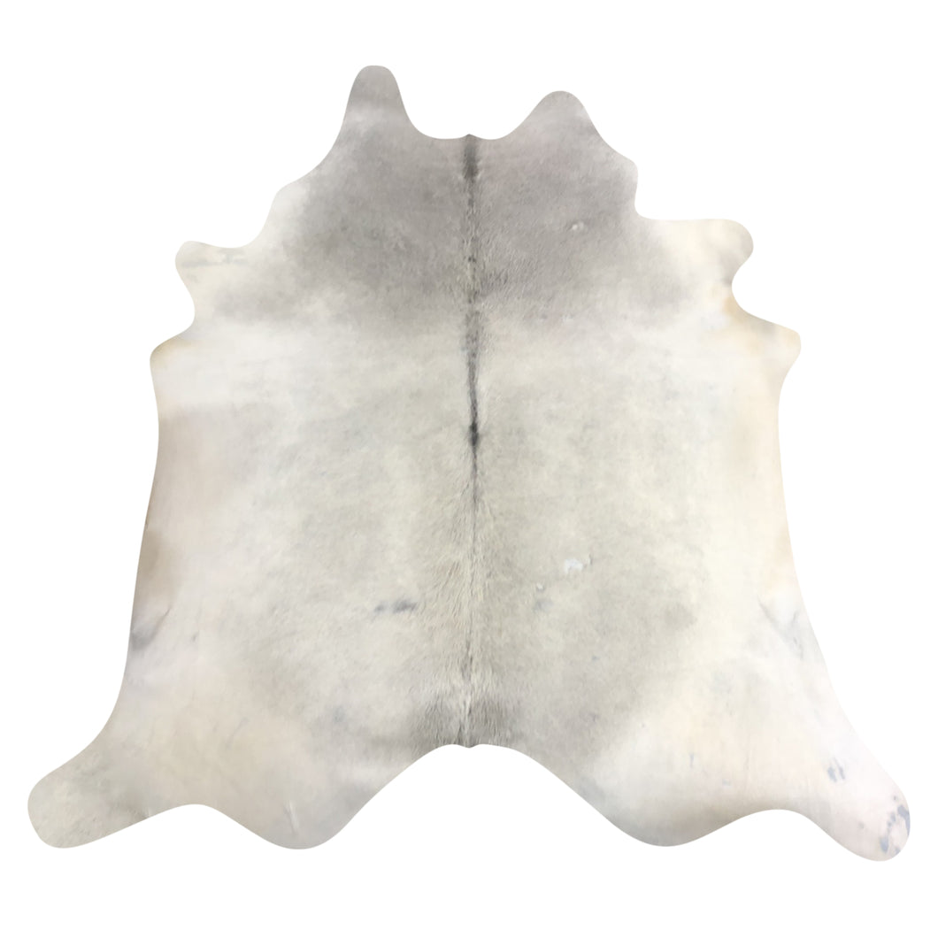 Natural Brazilian Grey & Ivory Cowhide | Large