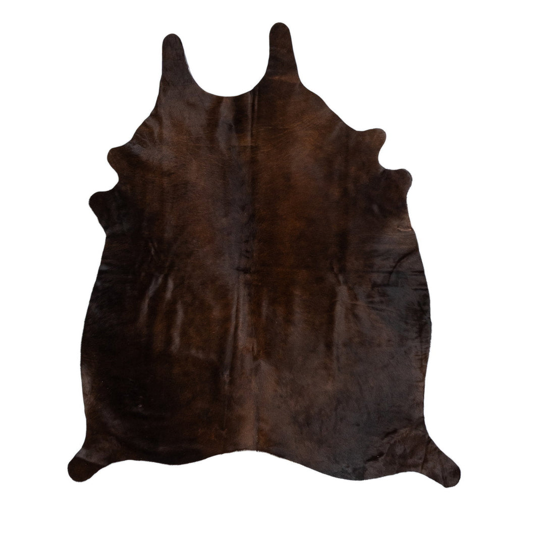 Natural Brazilian Cowhide Rug -  Espresso