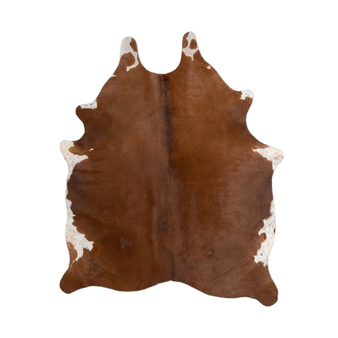 Natural Brazilian Cowhide Rug -  Mocha & Ivory