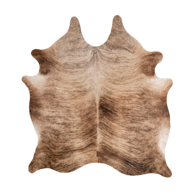 Natural Brazilian Cowhide Rug -  Caramel & Espresso