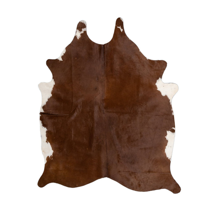 Natural Brazilian Cowhide Rug -  Mocha & Ivory