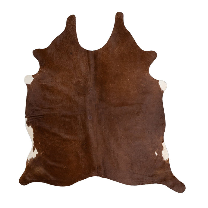 Natural Brazilian Cowhide Rug -  Mocha & Ivory