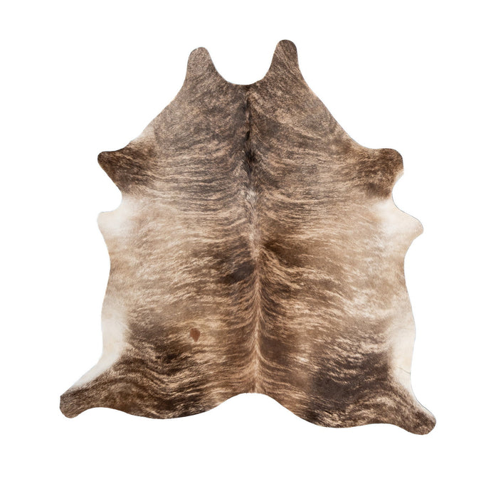 Natural Brazilian Cowhide Rug -  Caramel & Espresso