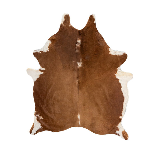 Natural Brazilian Cowhide Rug -  Mocha & Ivory