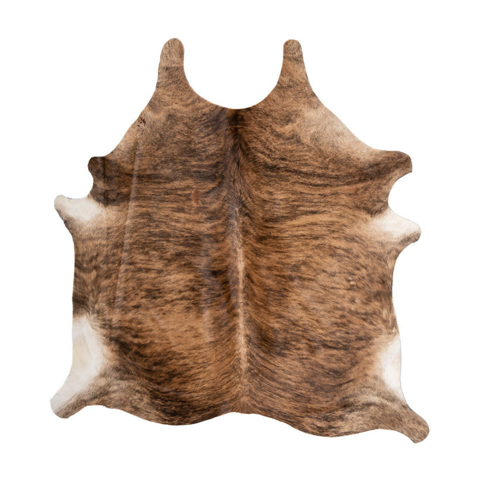 Natural Brazilian Cowhide Rug -  Caramel & Espresso