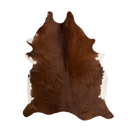 Natural Brazilian Cowhide Rug -  Mocha & Ivory