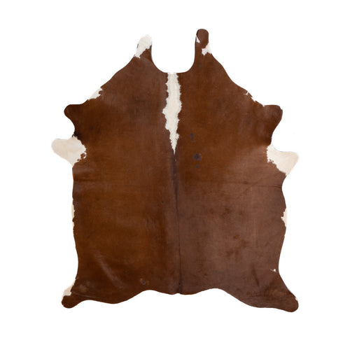Natural Brazilian Cowhide Rug -  Mocha & Ivory