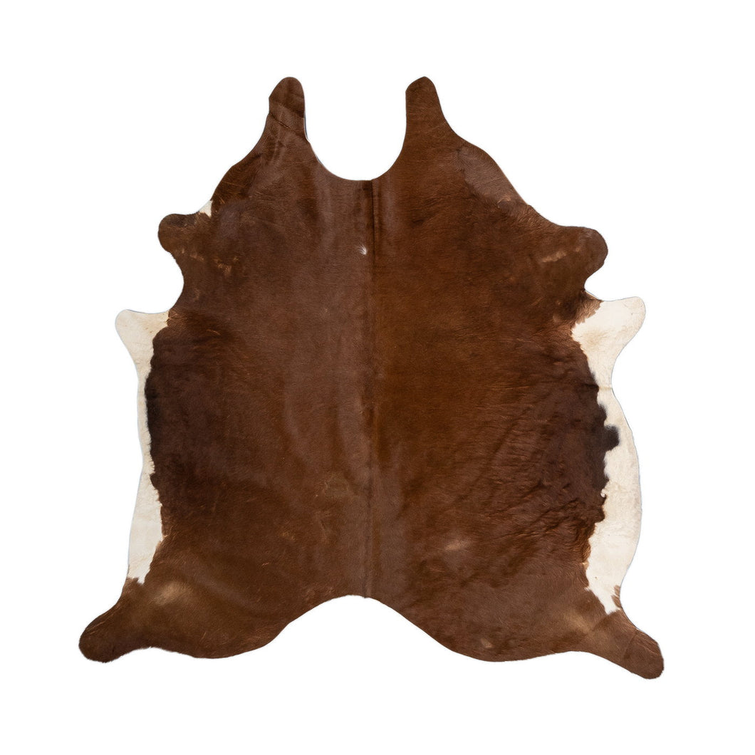 Natural Brazilian Cowhide Rug -  Mocha & Ivory
