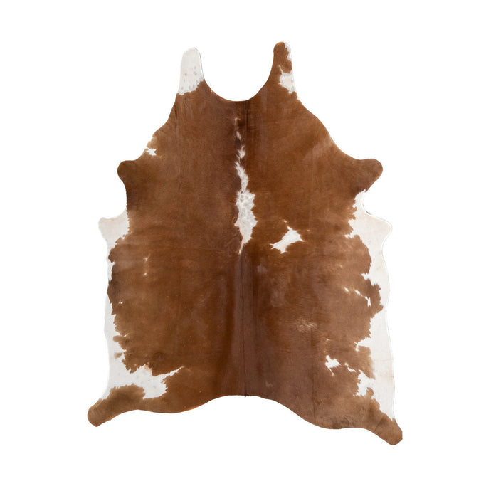 Natural Brazilian Cowhide Rug -  Mocha & Ivory