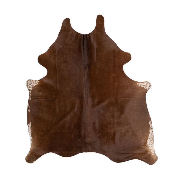 Natural Brazilian Cowhide Rug -  Mocha & Ivory