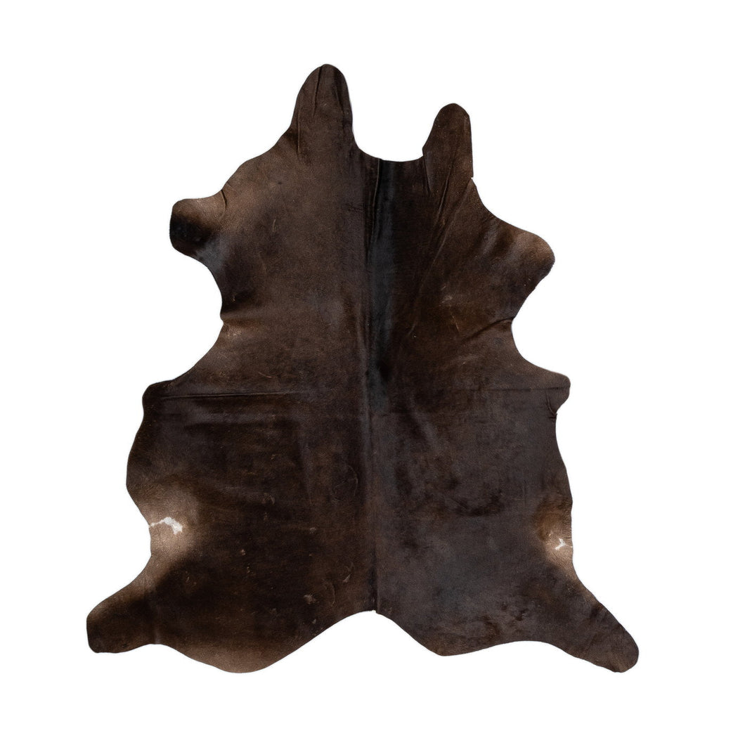 Natural Brazilian Cowhide Rug -  Espresso