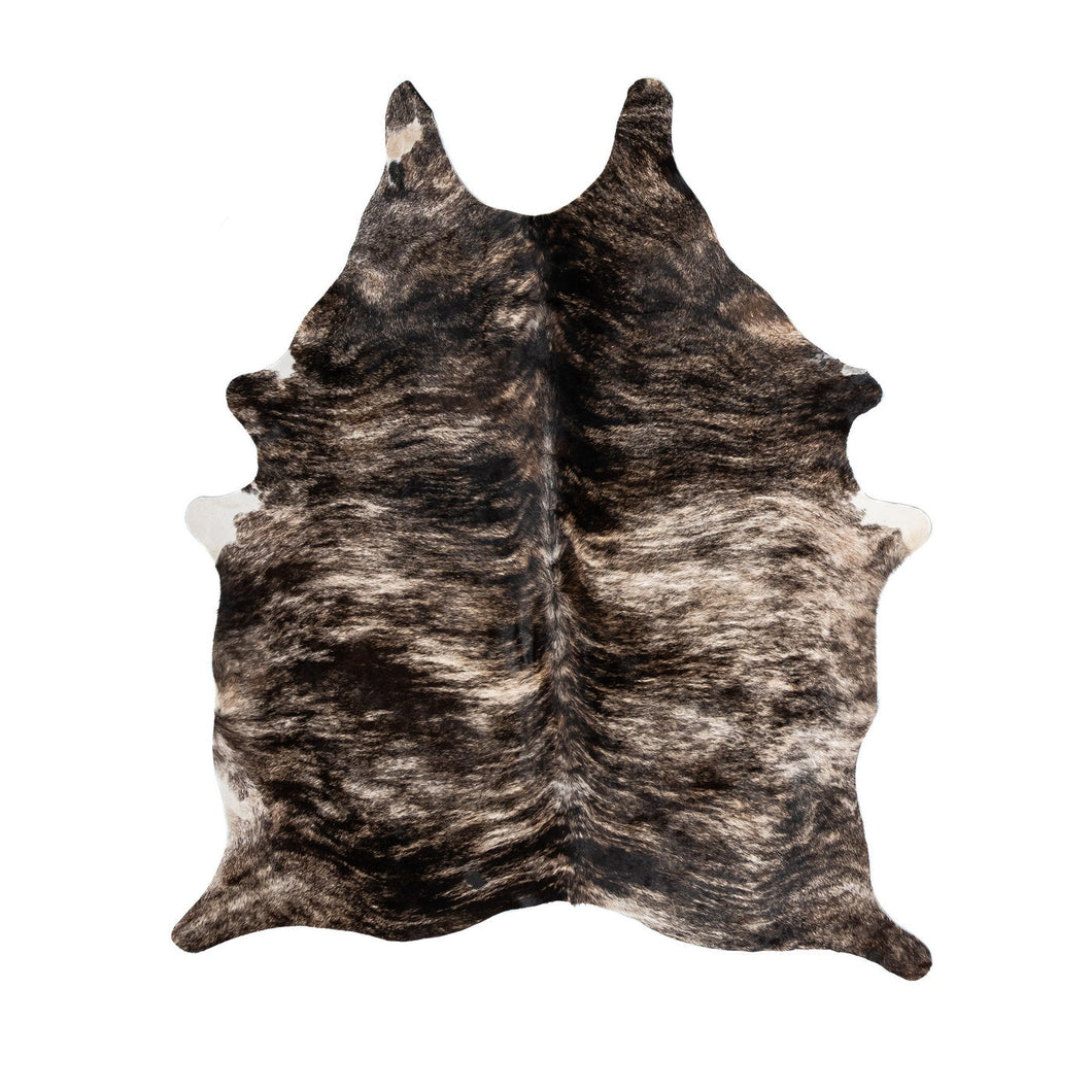 Natural Brazilian Cowhide Rug -  Caramel & Espresso