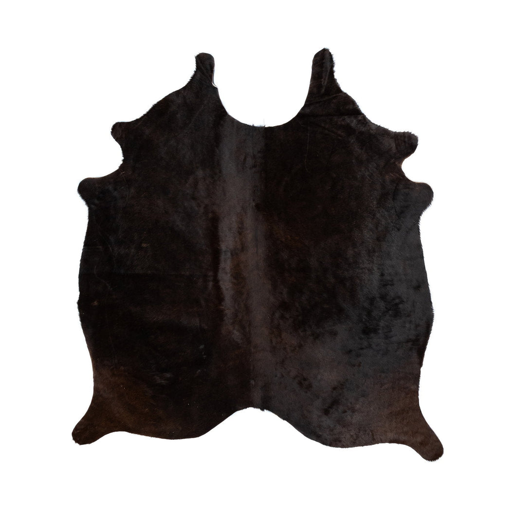 Natural Brazilian Cowhide Rug -  Espresso