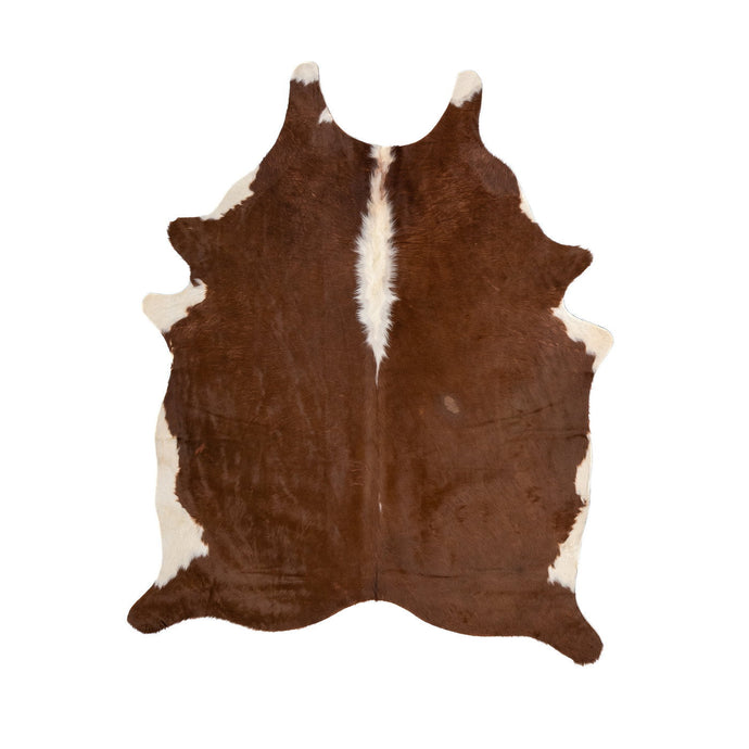 Natural Brazilian Cowhide Rug -  Mocha & Ivory