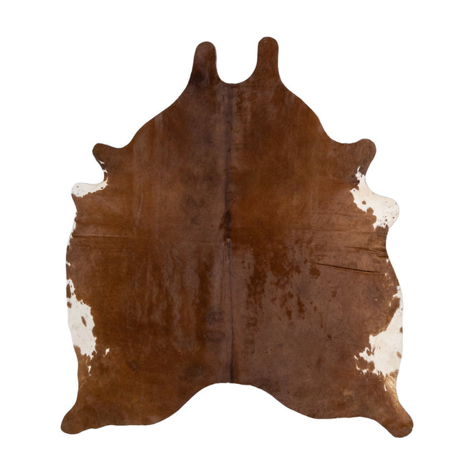 Natural Brazilian Cowhide Rug -  Mocha & Ivory
