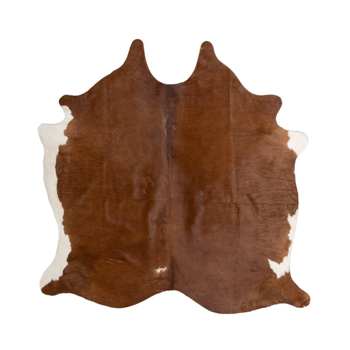 Natural Brazilian Cowhide Rug -  Mocha & Ivory