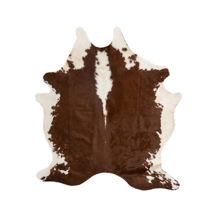 Natural Brazilian Cowhide Rug -  Mocha & Ivory