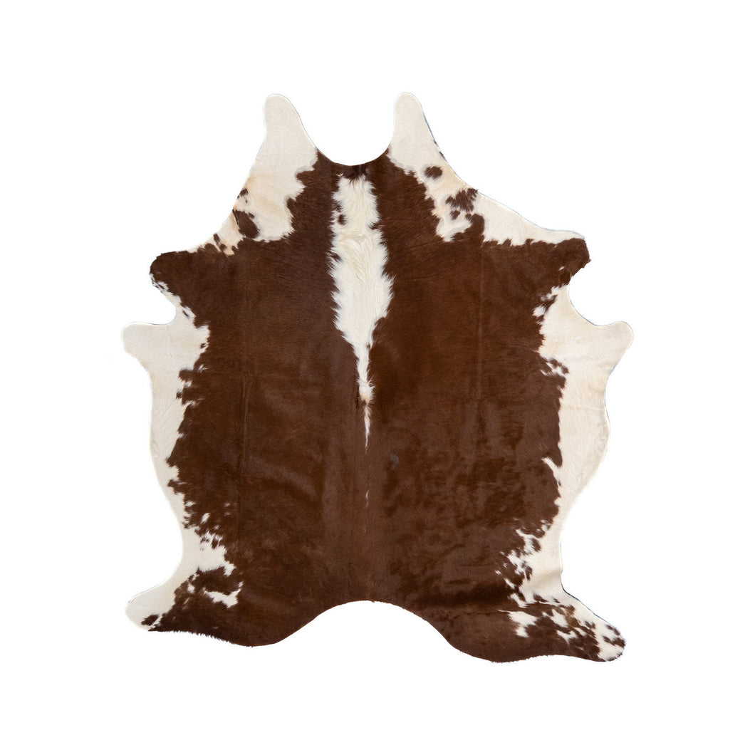 Natural Brazilian Cowhide Rug -  Mocha & Ivory