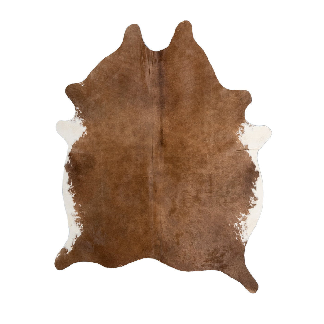 Natural Brazilian Cowhide Rug -  Mocha & Ivory