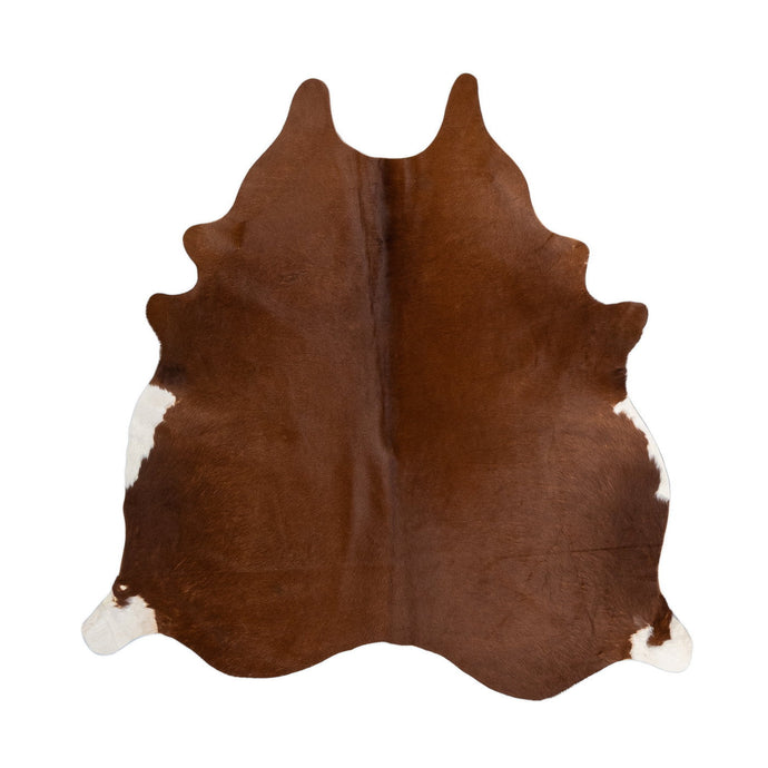 Natural Brazilian Cowhide Rug -  Mocha & Ivory