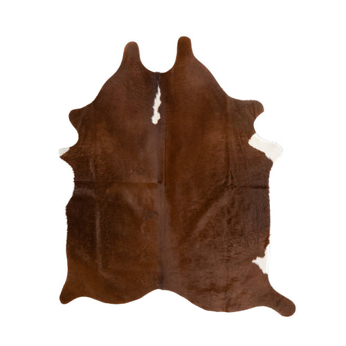 Natural Brazilian Cowhide Rug -  Mocha & Ivory