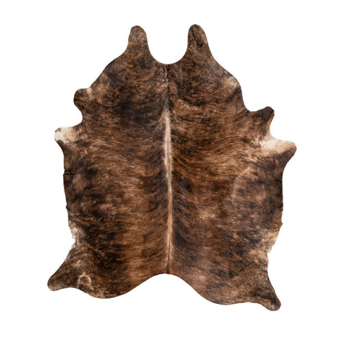 Natural Brazilian Cowhide Rug -  Caramel & Espresso