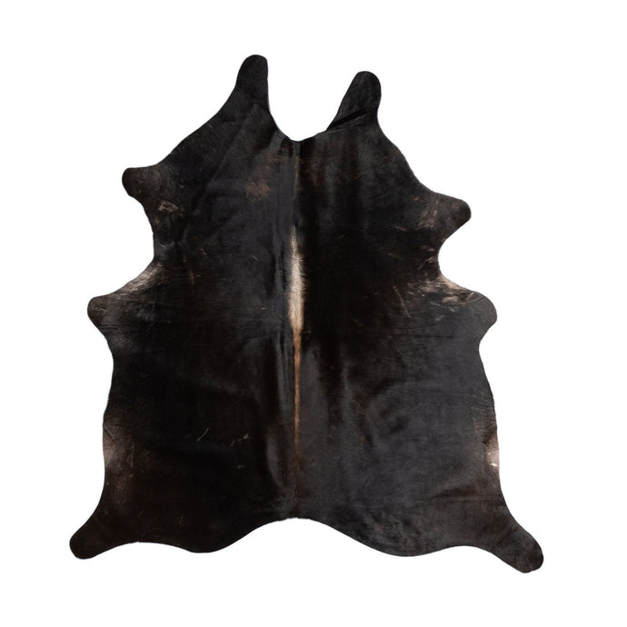 Natural Brazilian Cowhide Rug -  Espresso & Beige