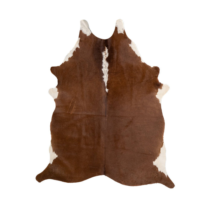 Natural Brazilian Cowhide Rug -  Mocha & Ivory