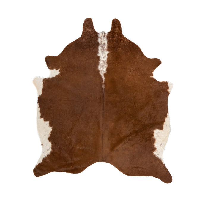 Natural Brazilian Cowhide Rug -  Mocha & Ivory