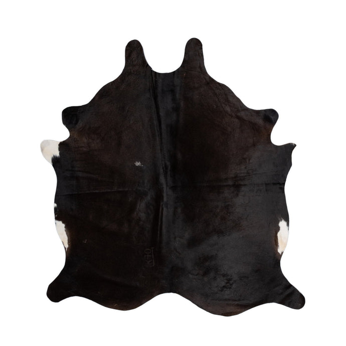 Natural Brazilian Cowhide Rug -  Espresso & Ivory