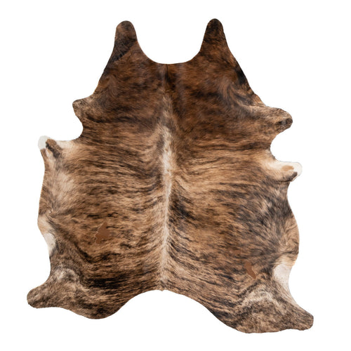 Natural Brazilian Cowhide Rug -  Caramel & Espresso