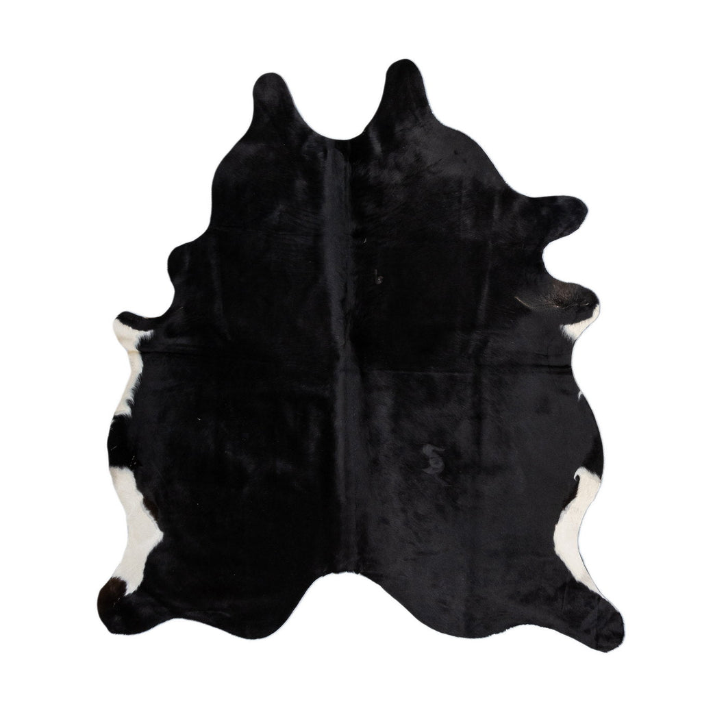 Natural Brazilian Cowhide Rug -  Espresso & Ivory