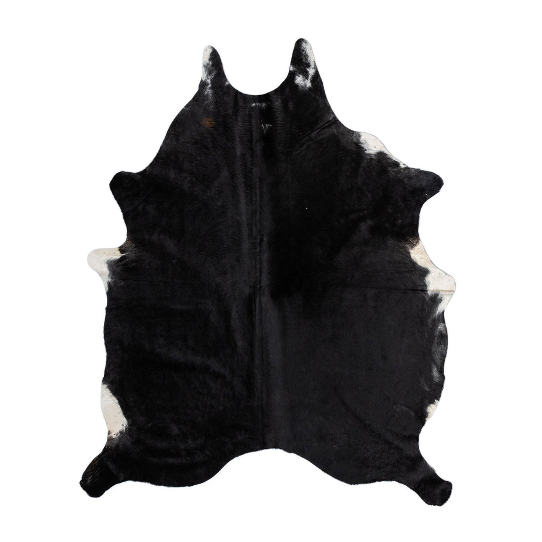 Natural Brazilian Cowhide Rug -  Espresso & Ivory