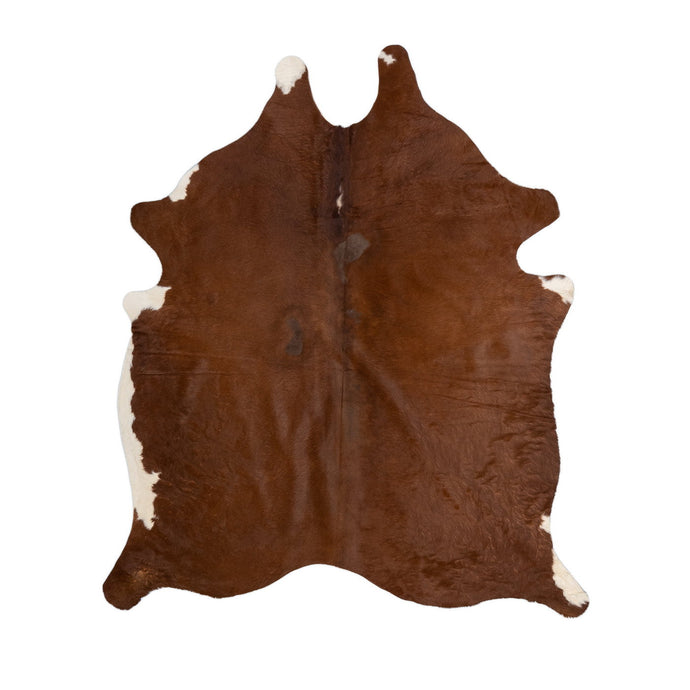 Natural Brazilian Cowhide Rug -  Mocha & Ivory