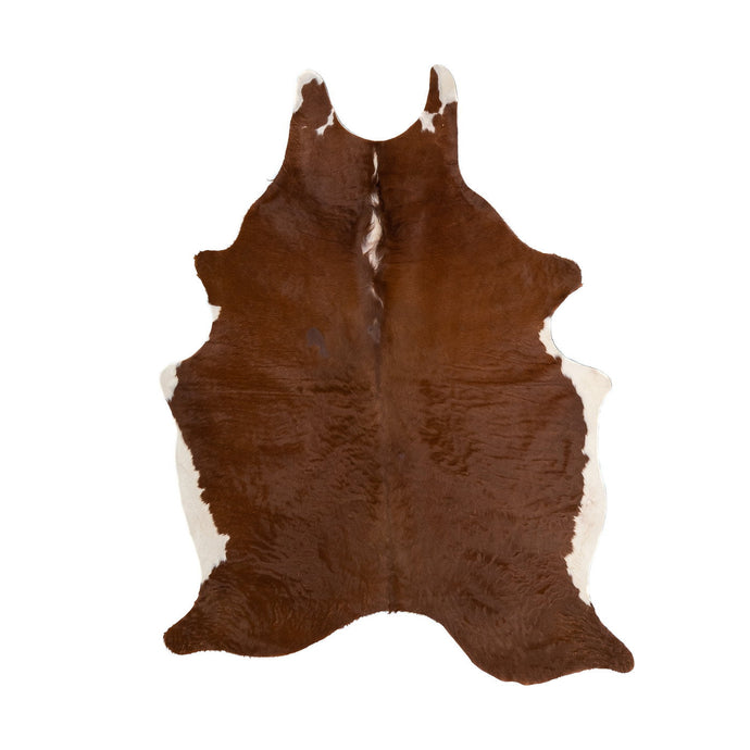 Natural Brazilian Cowhide Rug -  Mocha & Ivory
