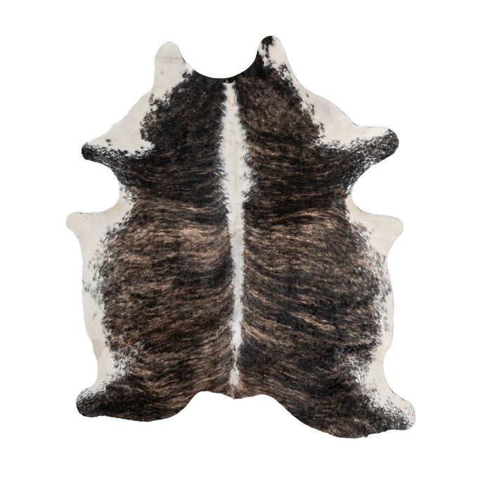 Natural Brazilian Cowhide Rug -  Caramel, Espresso & Ivory