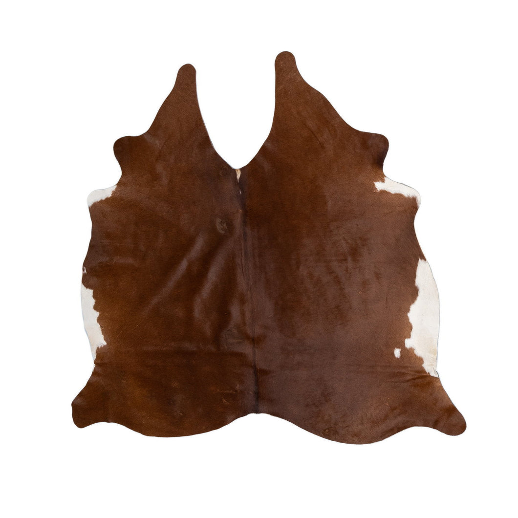 Natural Brazilian Cowhide Rug -  Mocha & Ivory