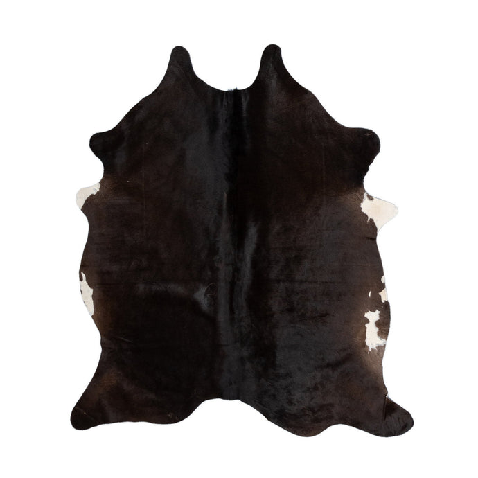 Natural Brazilian Cowhide Rug -  Espresso & Ivory