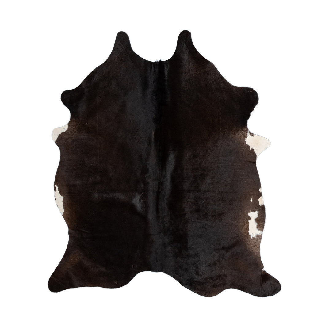 Natural Brazilian Cowhide Rug -  Espresso & Ivory