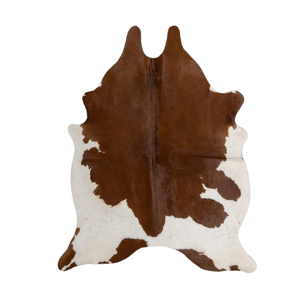 Natural Brazilian Cowhide Rug -  Mocha & Ivory