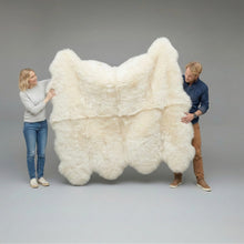 Load image into Gallery viewer, Octo Sheepskin Rug &amp; Throw, XXLarge, approx. 6'x8' , Ivory