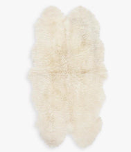 Load image into Gallery viewer, Quad Natural Premium New Zealand Sheepskin Rug &amp; Throw, W4' x L6', Ivory