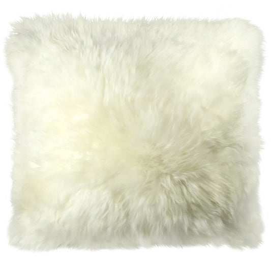 Natural Sheepskin Pillow Cover 16"x16"