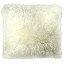 Load image into Gallery viewer, Natural Sheepskin Pillow Cover 16"x16"